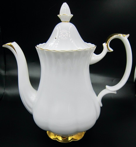 Cafetière Royal Albert Val D'Or Bone China (5 tasses) - Angleterre