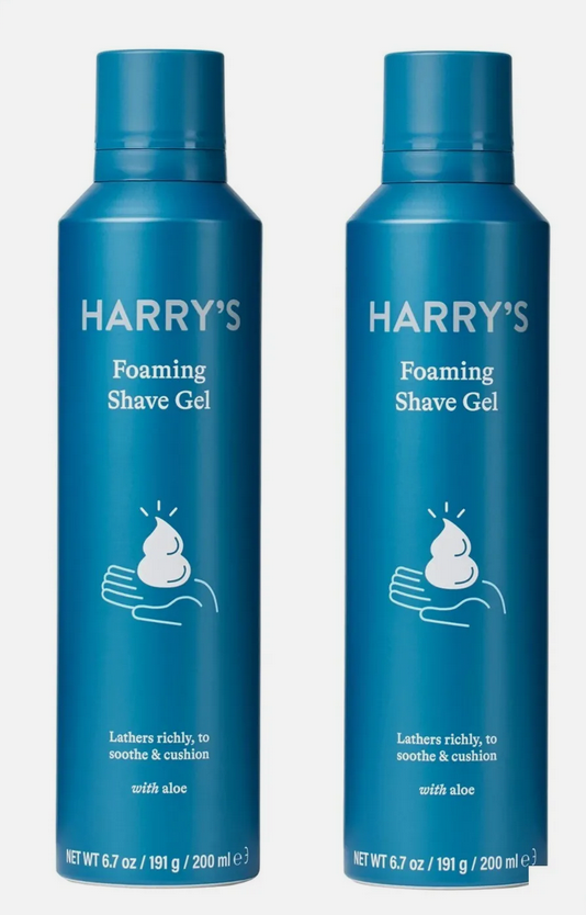 Harry's Men's Foaming Shave Gel with Aloe, 6.7 oz, 2 Pack. eBay