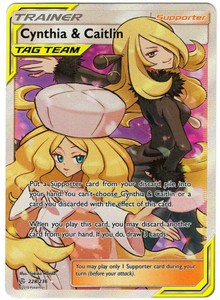 Pokemon - Cynthia & Caitlin - 228/236 - Full Art - Cosmic Eclipse - NM/M | eBay