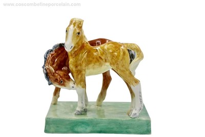 ORIGINAL 30er Jahre Top Figur Doris Lindner Royal Worcester Figur Fohlen Pferd