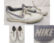 Nike Swoosh Sneakers Bowling Shoes Women's Size 9 Purple Vintage 1980's W4026