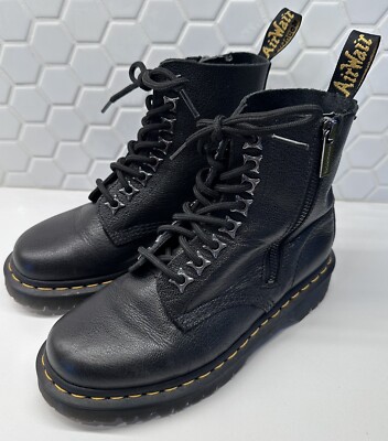 Dr. Martens 1460 Pascal Zip Tumbled Leather Lace Up Boots  display picture 3