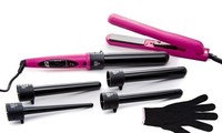 Marquee Beauty 8-piece Flat Iron & Curling Iron Set - Pink on sale Marquee Beauty 8-piece Flat Iron & Curling Iron Set - Pink on sale