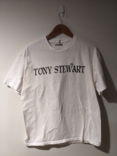 Vintage Y2K Tony Stewart Nascar Chase Authentic Racing White Large T-Shirt - Picture 4 of 10