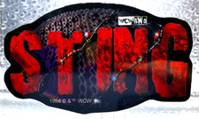 Vintage WCW Sting 4  X 3  Pro Wrestling Sticker 1998 WWE NWO RARE 90s AEW