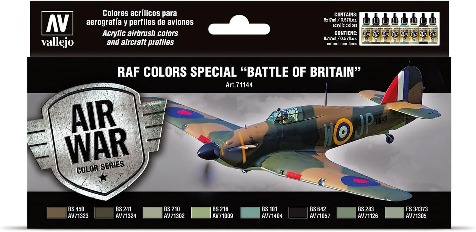 Vallejo WWII RAF FAA Acrylic Paint Set - Battle of Britain Model Kit
