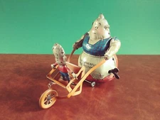 Scarce Nifty Fontaine Fox Powerful Katrinka & Jimmy Tin Wind-up Tinplate