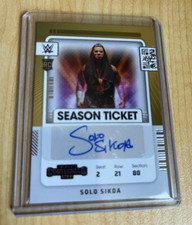 2022 Panini Chronicles WWE SOLO SIKOA Contenders Rookie Season Ticket AUTOGRAPH
