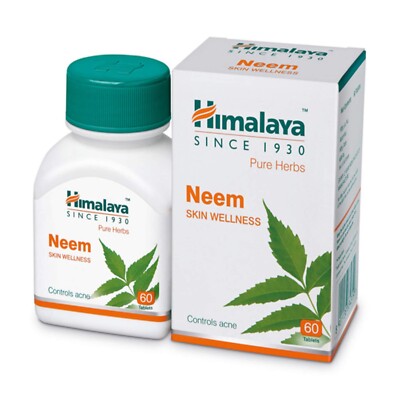 Himalaya Neem 60 Tabs für Haut-Wellness Ablaufdatum März 2028