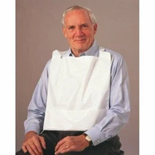 Bib Tie Closure With Pocket, Reusable 16 in. x 24in | #980962 - One Case of 500