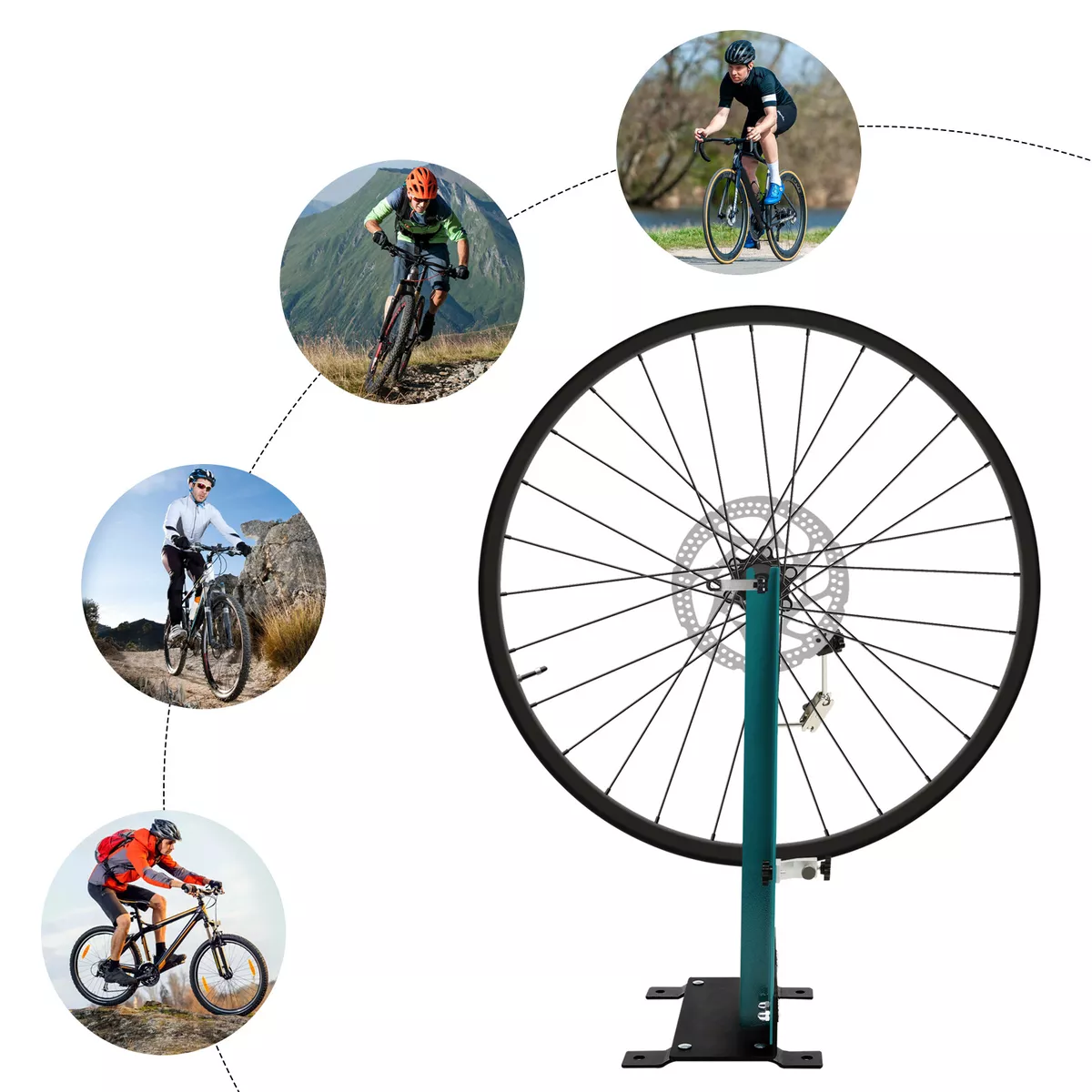 Bicycle Wheel Maintenance Truing Stand Bike Hub Repair Platform