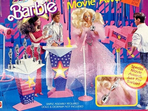 Vintage Mattel Barbie Super Star Movie Awards Playset 1988, # 7344 - New in Box - Picture 6 of 16