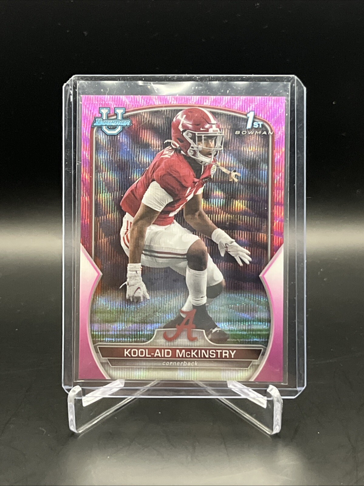 2022 Bowman University Chrome - Pink Wave Refractor #14 Kool-Aid McKinstry /125