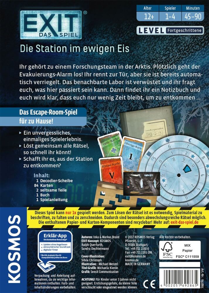 Thumbnail - Kosmos Exit - Das Spiel: Die Station Ewigen Eis