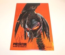 ACTOR BOYD HOLBROOK SIGNED 'THE PREDATOR' 12x18 MOVIE POSTER w/COA QUINN