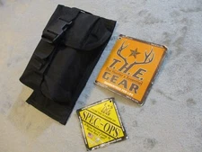 Texas Hunt Co 4 Magazine Utility Binocular Ammo Pouch Black 8x4 Hook & Loop