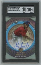 Brayan Bello 2022 Bowman Inception Auto /399 SGC 10 #PA-BBO Boston Red Sox