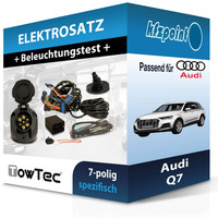 für Audi Q7 01.2015-Jetzt Towtec E-Satz 7Polig Fahrzeugspezifisch NEU