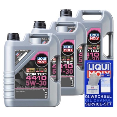 15L Liqui-Moly TOP TEC 4410 5W30 für Renault RN 17 07 ACEA C3 MB-Approval 226.52
