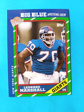 2005 TOPPS ALL TIME FAN FAVORITES LEONARD MARSHALL #59 BIG BLUE WRECKING CREW