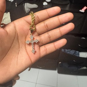 Authentic Dainty Layering Initial Necklaces for Women 14k Gold Plated Paperclip Chain NEC
