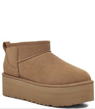Classic Ultra Mini Platform Suede Boots - Any Size