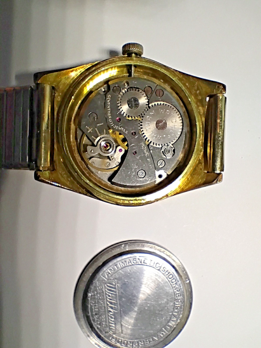 Vintage Waltham 17 Jewel 1950's Watch - Red Arrow Sweep Hand