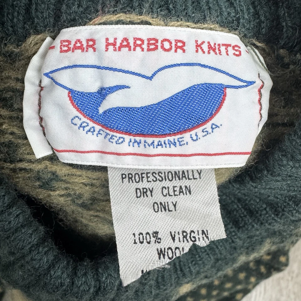 Suéter de Colección Bar Harbor 100% Lana Tejido Navidad Niños Pequeño Reno Pullover Foto 4 de 4