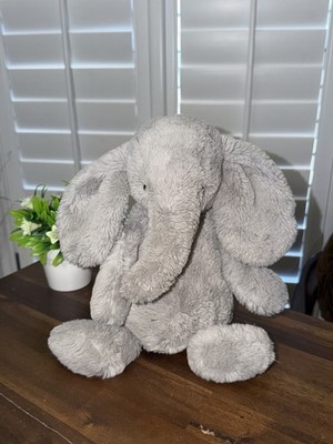 Jellycat Bashful Luxe Elephant Thuddeus Plush Stuffed Animal Rare