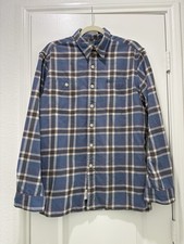 Polo Ralph Lauren Mens button up shirt plaid size L 100 cotton Cowboy Western