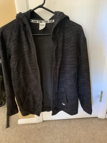 UNDERCOVER Felpa con cappuccio Victorias Secret rosa antracite erica donna extra small nuova senza etichette