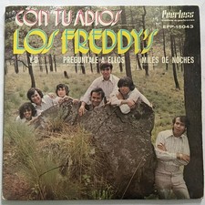 LOS FREDDY'S - CON TU ADIOS - 1972 MEXICAN 7" EP PS, GRUPERO / LATIN ROCK