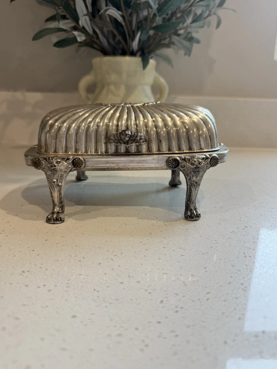 25+ FB Rogers Silver Coin Antique US Silver-Plated Butter Dishes