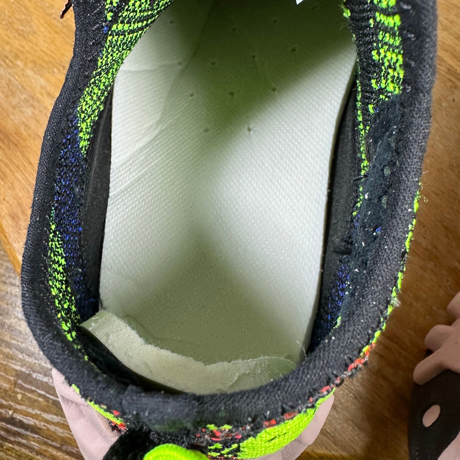 Nike ISPA Overreact Flyknit Black Volt Crimson CD… - image 4