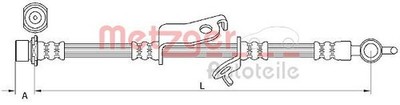 Original Metzger brake hose 4110973 for Toyota