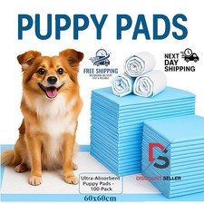 100 Large Puppy Training Trainer Train Pads Toilet Pee Wee Poo Dog Pet Cat Mats