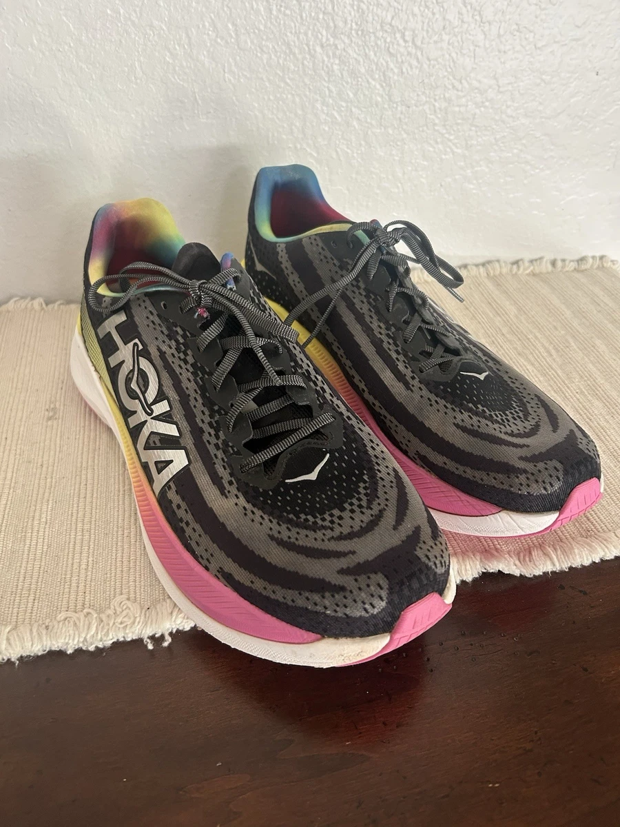 HOKA One One Mach X Men\'s Running Shoes Size 8 Black Rainbow Athletic Hoka One One HOKA Mach X Black Rainbow for sale | eBay main image 2