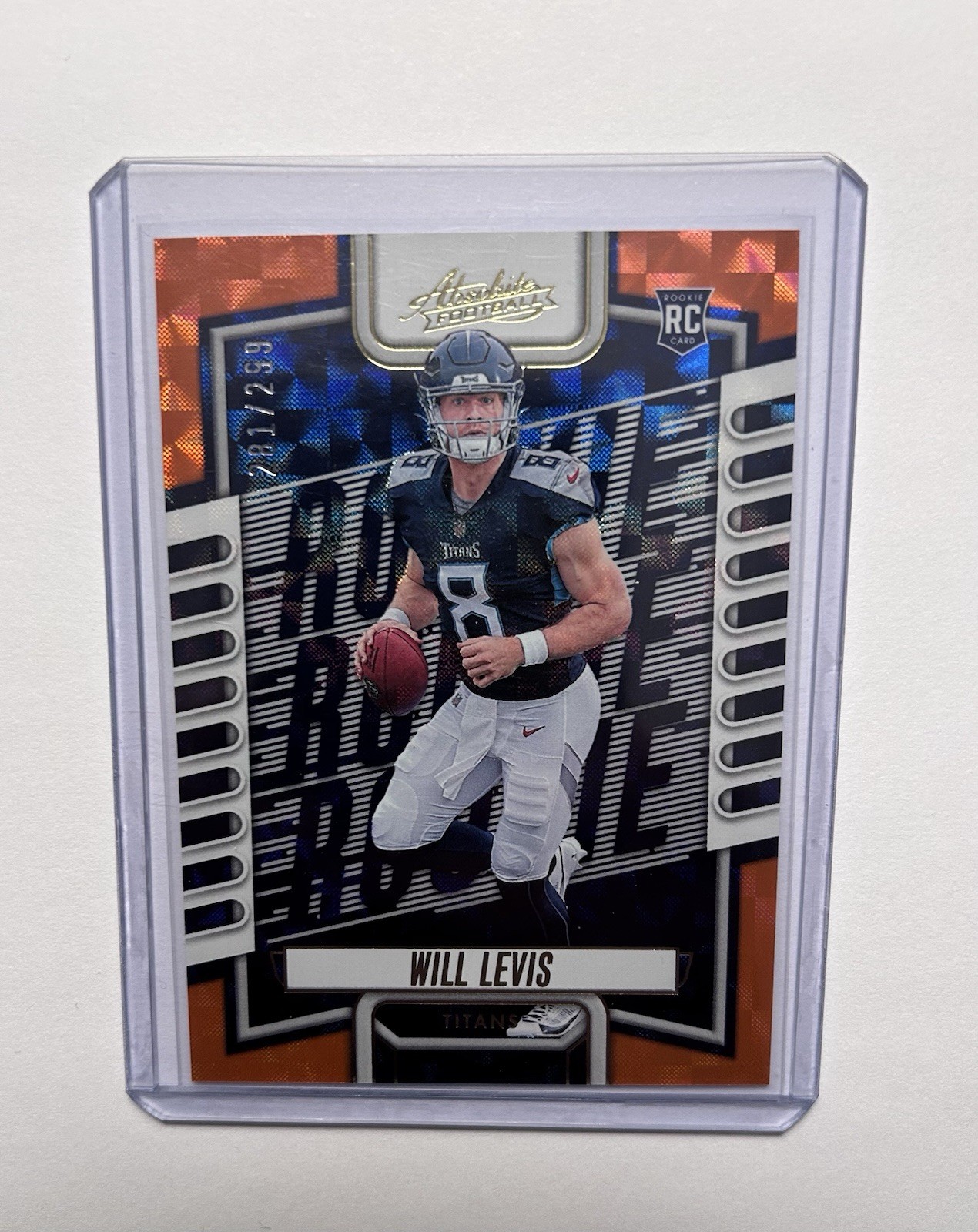 2023 Panini Absolute - Will Levis #114 Orange Mosaic /299 (RC) rookie