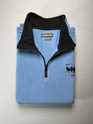 #ad Atlas For Men Fleece Blue Black Western Corp. 1 4 Zip Men’s XXL 319 GBP 14.00