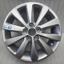 1x Alufelge 15 Zoll 5.5" 5x100 40ET Glanz Silber 6F0601025G Seat Ibiza I V
