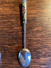 Vintage Seoul Korea (5) Appetizer/Cocktail Fork + (1) spoon Enamel Bird — photo 3