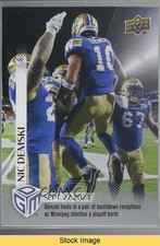 2024 Upper Deck All-Sports Game Dated Moments CFL Nic Demski #CFL-23 READ 8dg