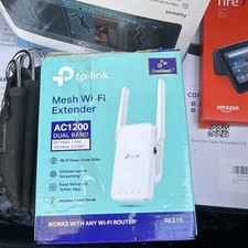 TP-Link RE315 AC1200 Dual-Band Mesh Wi-Fi Extender, 1200Mbps, White