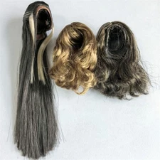 1/6 Artificial Male Hair Wig Cover Model For 12" Action Figure Head Body Toy