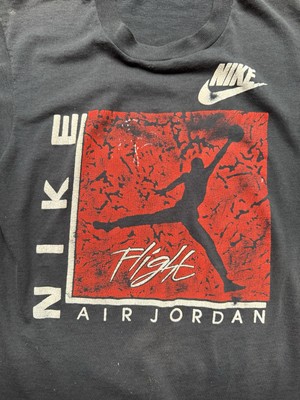 Vintage 1980s NIKE Air Jordan Flight Size Small T-Shirt 80s Screen