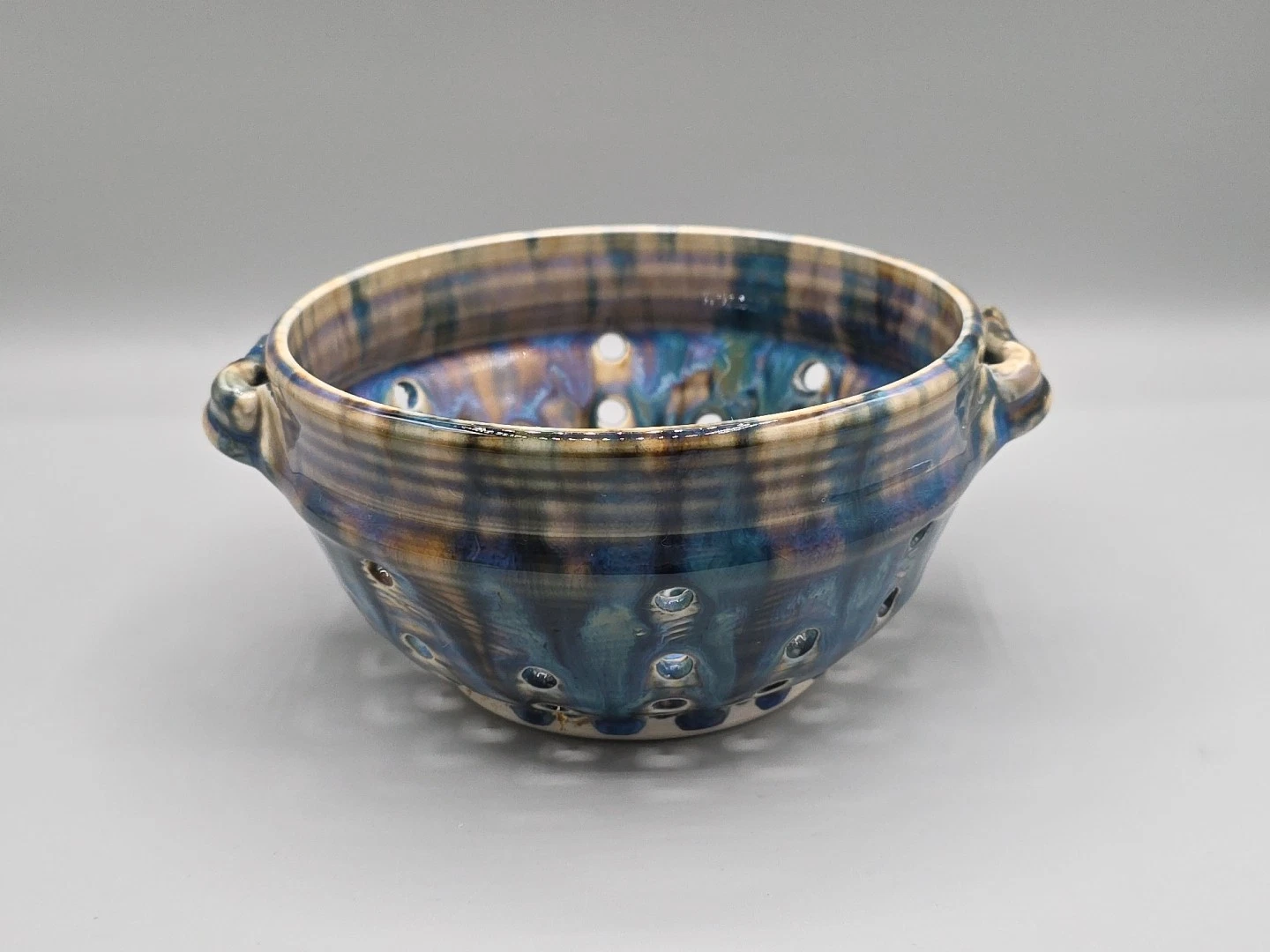 Ceramic Berry Bowl Pottery Colander Stoneware Fruit Bowl Studio Art Pottery
Opens in a new window or