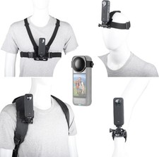 Kit 10 Accessoires Caméra Action Insta360 X5 X4 X3 GoPro Hero Harnais Bandeau