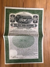 Historische Anleihe 1913 New York Central RR - Grand Central Vignette - bis 2013