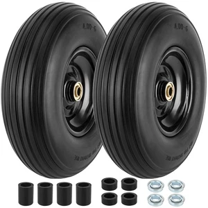 Tire and Wheel 4.00-6 Solid Replacement 13" 5/8" or 3/4" Bearings 2 PCS