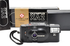  Near MINT- w/Box Olympus XA2 Point  Shoot Film Camera  A11 Flash From Japan